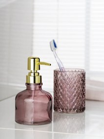 Sötét rózsaszín üveg szappanadagoló 200 ml Atessa – Wenko