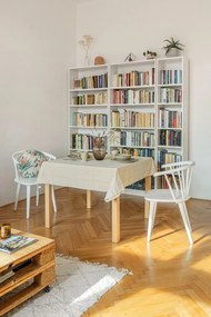 Dinex kihúzható étkezőasztal tölgy dekorral, 90 x 90 cm - Hammel