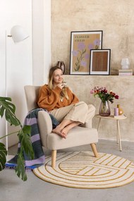 Fehér üveg váza Halim – Bloomingville