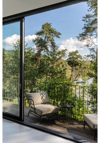 Mareluz bézs fémszerkezetű kerti fotel - Kave Home