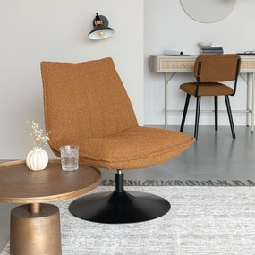 Okkersárga buklé fotel Jax – White Label