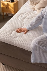 Szürkésbarna ágyneműtartós boxspring ágy 160x200 cm Elva Bold – Bonami Selection