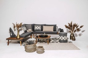 Lustio szürke kerti kanapé akácfa szerkezettel - Bonami Selection