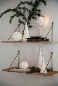 Nobili fehér csontporcelán karácsonyi gyertyatartó, magasság 19 cm - Kähler Design