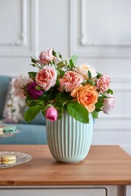 Inda fehér dohányzóasztal fenyőfából natúr asztallappal - Støraa