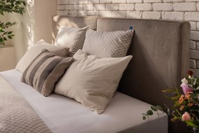 Szürkésbarna boxspring ágy 160x200 cm Olia Bold – Bonami Selection