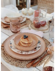 Water rózsaszín pohár újrahasznosított üvegből, 0,4 l - Ego Dekor