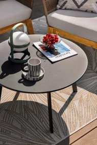 Fekete-fehér agyagkerámia csésze 300 ml Frankie – Bloomingville