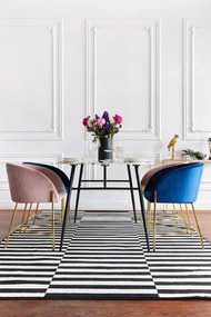 Fekete-krémszínű szőnyeg 200x290 cm Gloria – Hanse Home