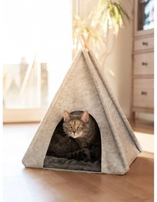 Világosszürke teepee sátor kisállatoknak - Wenko