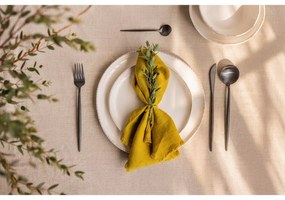Fekete rozsdamentes acél evőeszköz készlet 16 db-os Modern retro – Premier Housewares