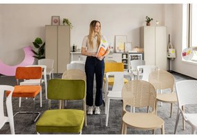 Sárga kordbársony étkezőszék Rupert – Unique Furniture
