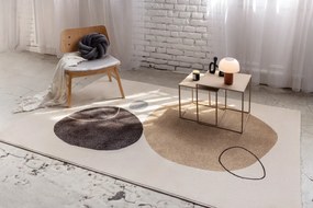 Bézs-krémszínű szőnyeg 120x180 cm Peblinne – Universal