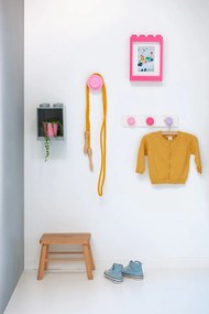 Fali fogas világos rózsaszín, sötét rózsaszín és szürke színekben - LEGO®