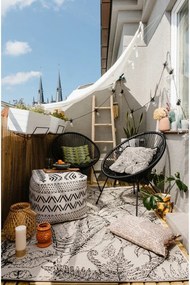 Avocado fekete kerti szék mesterséges rattanból - Bonami Selection