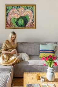 Világosszürke kordbársony kinyitható sarokkanapé (variálható) Nihad – Bobochic Paris