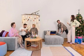 Drum tölgyfa dohányzóasztal, ø 83 cm - Woodman