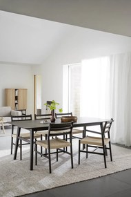 Natúr színű-sötétbarna étkezőszék szett 2 db-os Harlan – Rowico