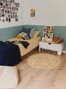 Bézs gyerek babzsák Cleo Natural – Lorena Canals