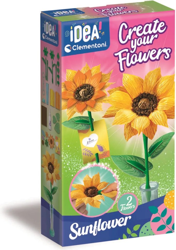 Virágkészítő szett Sunflowers 2 db-os Clementoni
