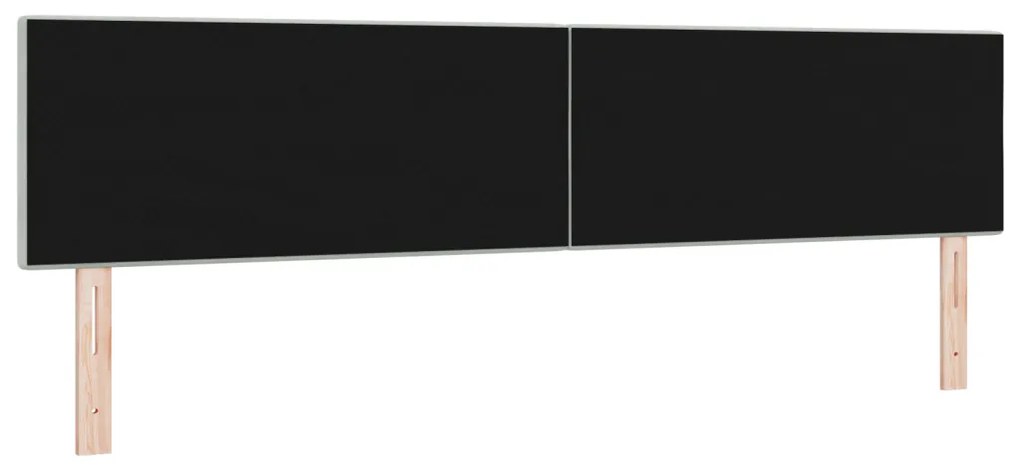 LED Főnök Fejtámla Gomb Tűzött Világosszürke 100 cm Bársony