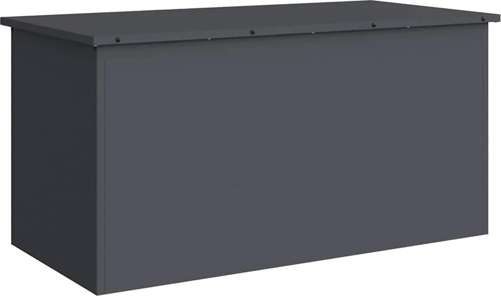 vidaXL Kültéri Tároló Doboz Antracit 100 x 50,5 x 50 cm Acél