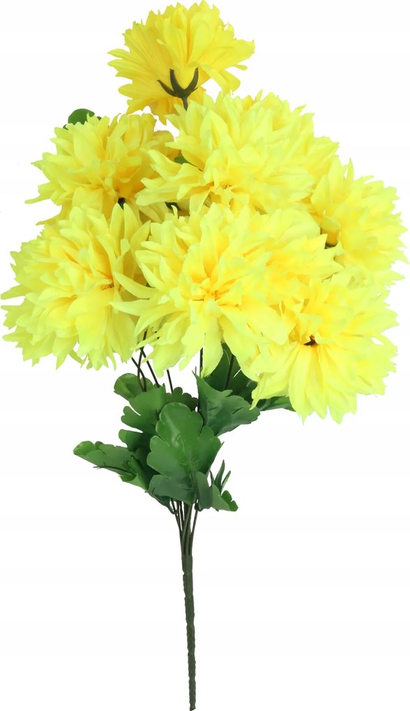 Csokor 12 krizantém sárga Goliat Virágok