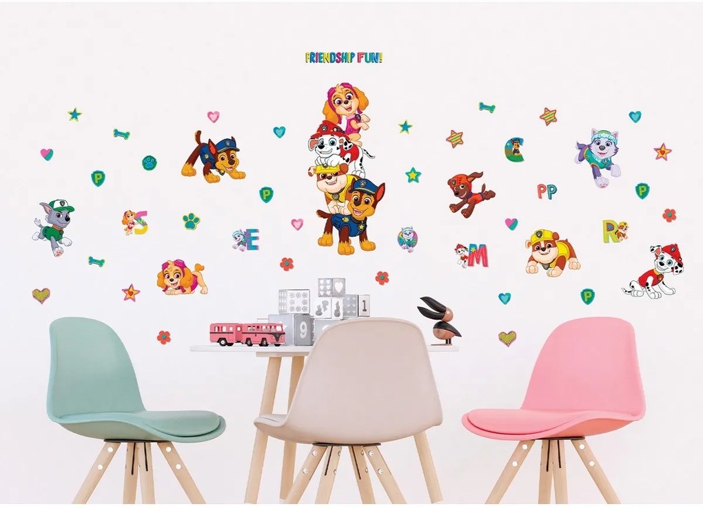 Öntapadó dekoráció Paw Patrol Friendship Fun, 65 x85 cm