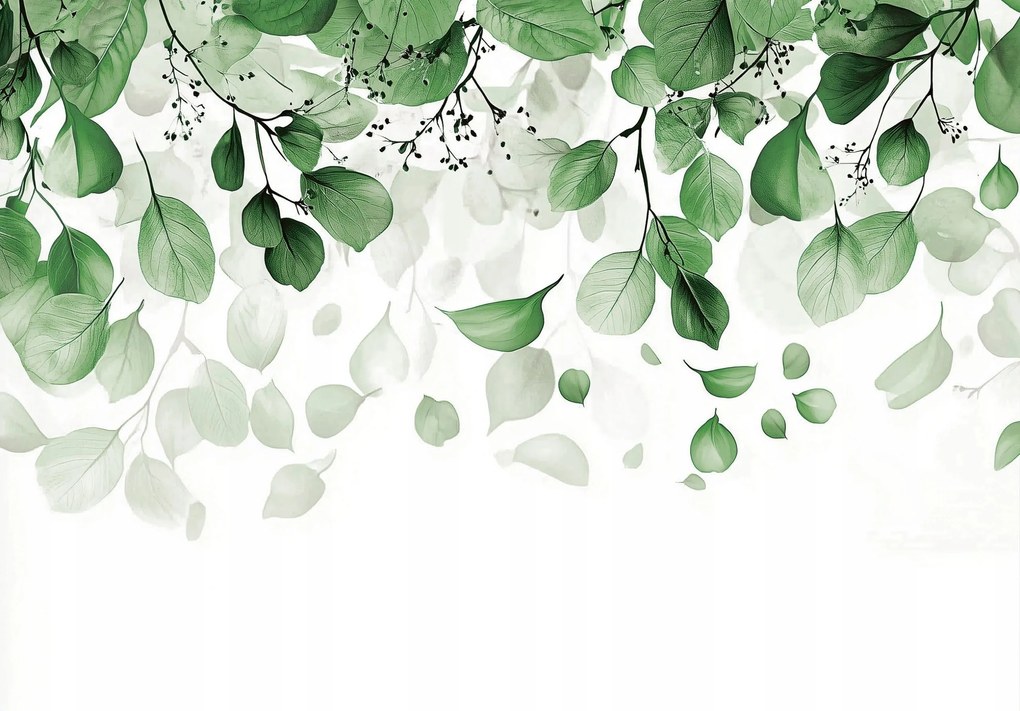 Fotótapéta Levelek A Flizelinen A Hálószoba Nappalijába fotótapéta a falra