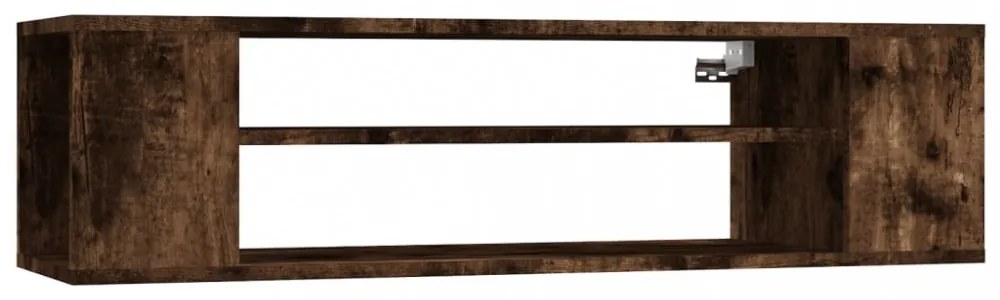 füstös tölgy színű szerelt fa függő TV-szekrény 100x30x26,5 cm