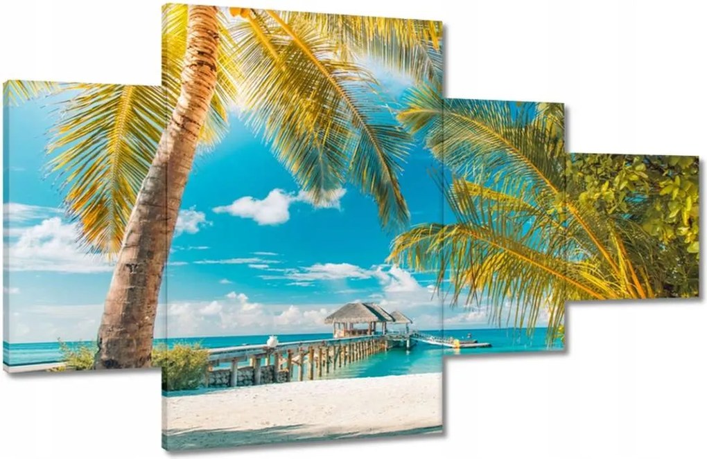 Vászonkép 130x80 Trópusok Tájkép Pálma