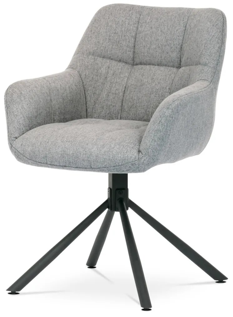 Elegáns Étkezőfotel Szürke Színben Forgómechanizmussal 90°/90°