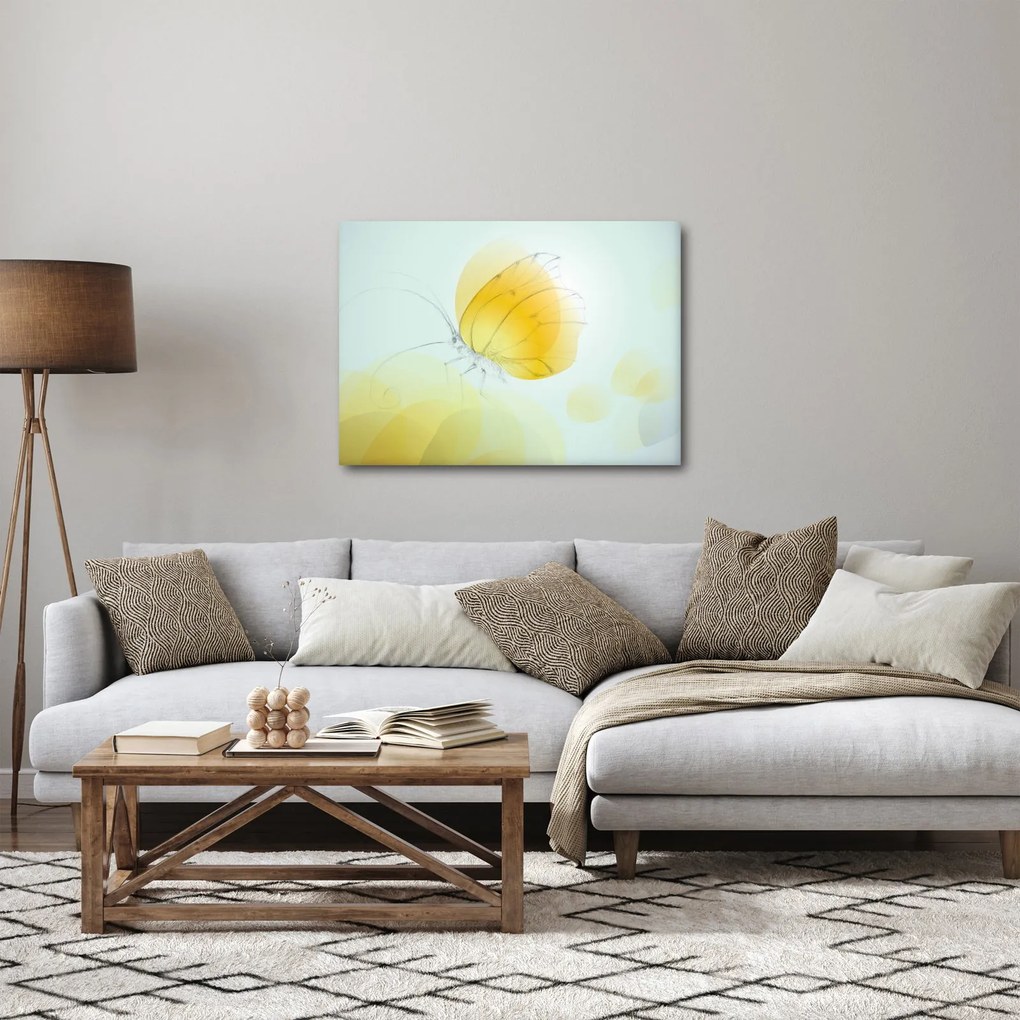 Kép - Sárga pillangó (70x50 cm)