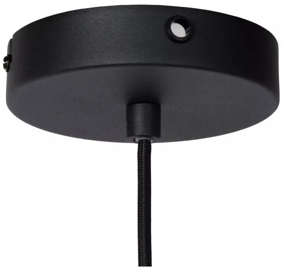 Lucide 45496/01/30 - Csillár zsinóron SIEMON 1xE27/40W/230V fekete