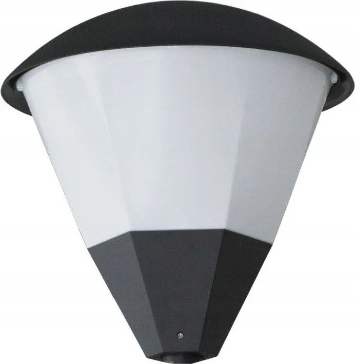 Eco kültéri lámpafej, háromszög alakú lámpabúra, légmentesen záródó