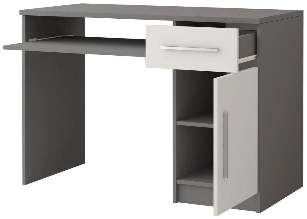 PC asztal Oleg II (fehér + szürke). 1071599