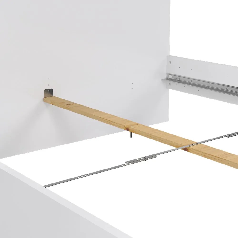 Fehér franciaágy 160x200 cm Naia – Tvilum