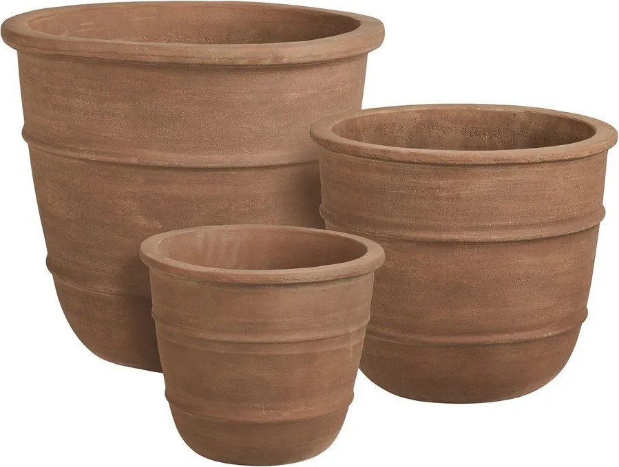 Terrakotta virágcserép készlet 3 db-os ø 48 cm Kragholm – House Nordic