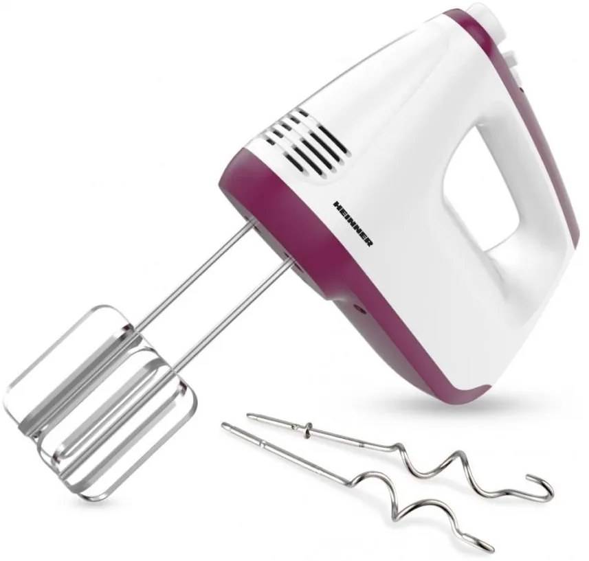 Heinner HM-400BG - Kézi habverő 400W/230V fehér/lila