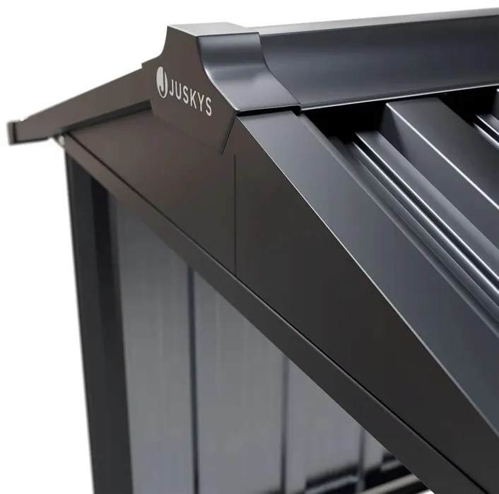 Juskys Robotfűnyíró garázs 98x89x63 cm - antracit