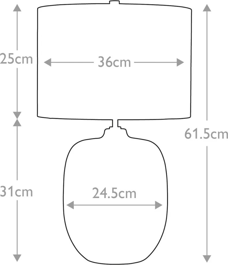 Elstead Lighting CHALK FARM CHALKFARM-TL Asztali lámpa 1x60W/E27