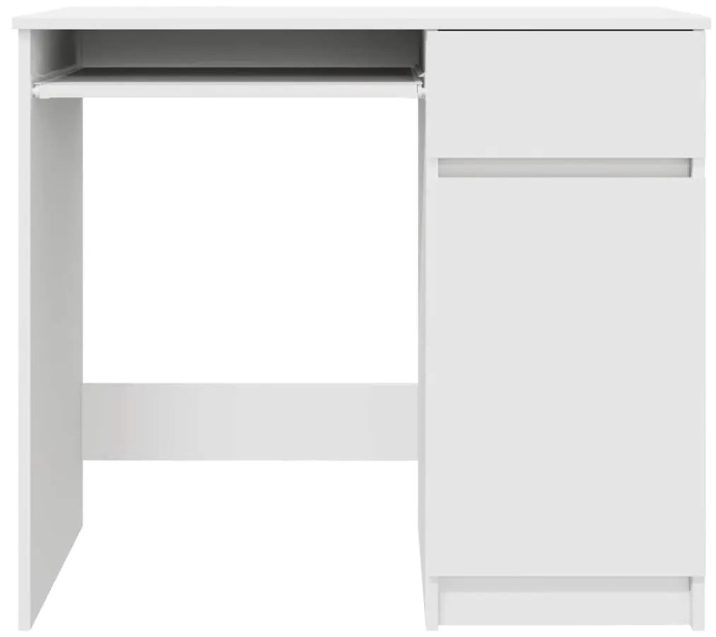 fehér forgácslap íróasztal 86x49x76 cm