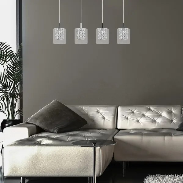 Rabalux 3116 - Kristálycsillár zsinóron DUCHESS 4xG9/40W/230V