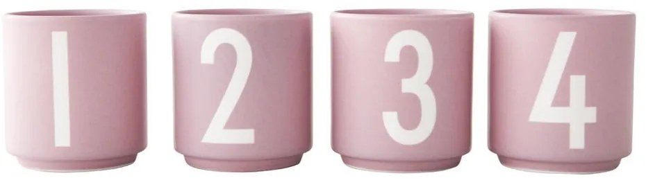 Porcelán gyertyatartó készlet 4 db-os Mini - Design Letters,