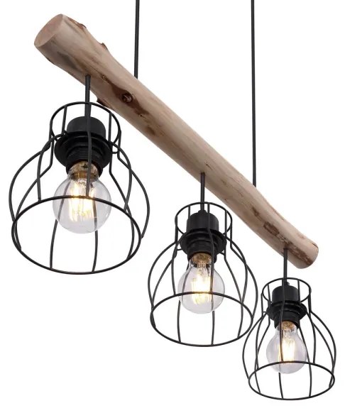 Globo 15326-3N - Csillár zsinóron MINA 3xE27/40W/230V