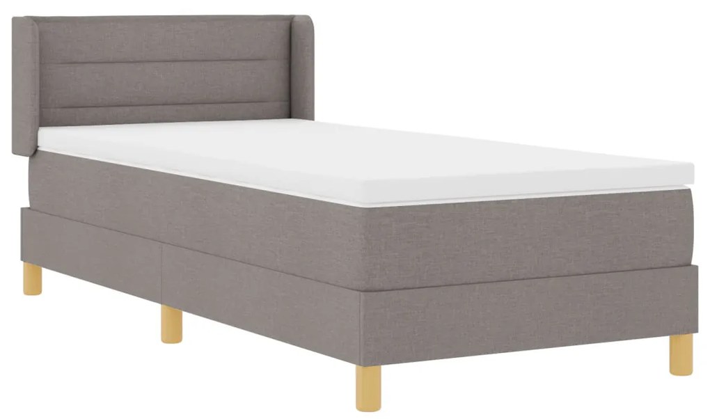 Boxspring ágy matrac menta színben, 80 x 200 cm, textil.