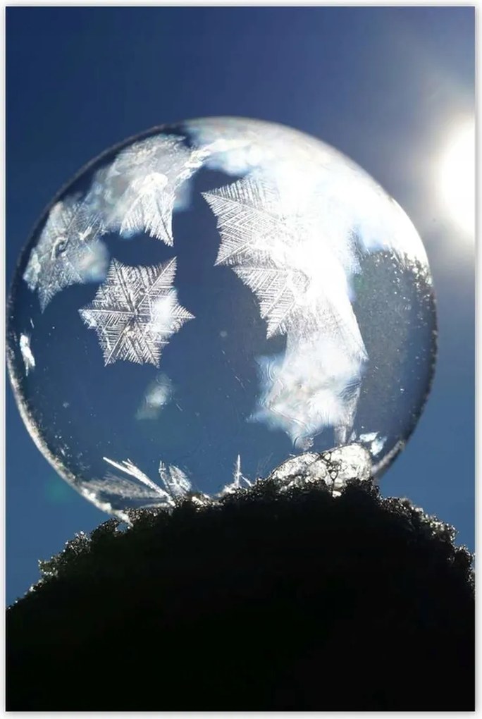 Poszterek 80x120 Fagyasztott gömb Karácsony