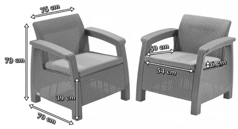 Corfu duo set fotelek