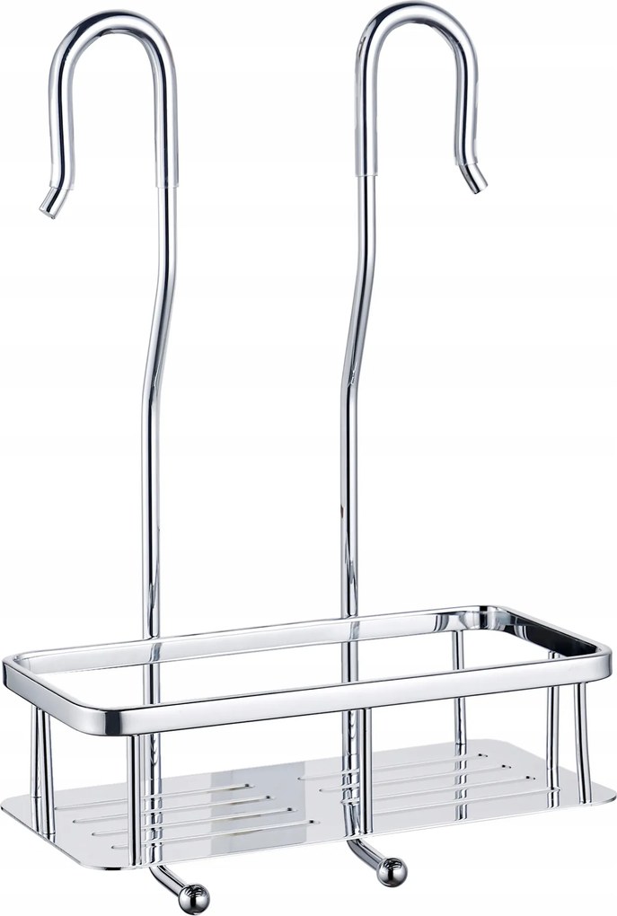 Fürdőszobai zuhanypolc fúrás nélkül felakasztható csapteleppel