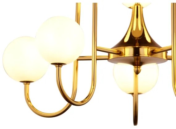 Jupiter 1942 - Csillár rúdon SELEN 10xG9/40W/230V sárgaréz